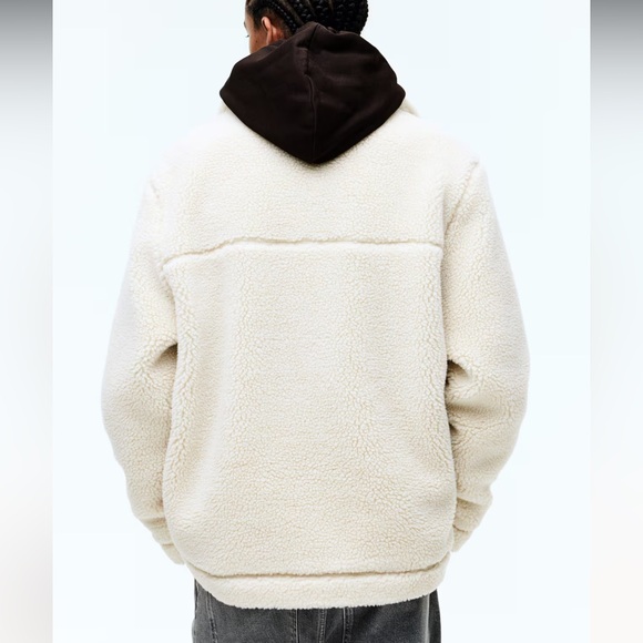 H&M Regular Fit Teddy Fleece Jacket - Picture 5 of 13